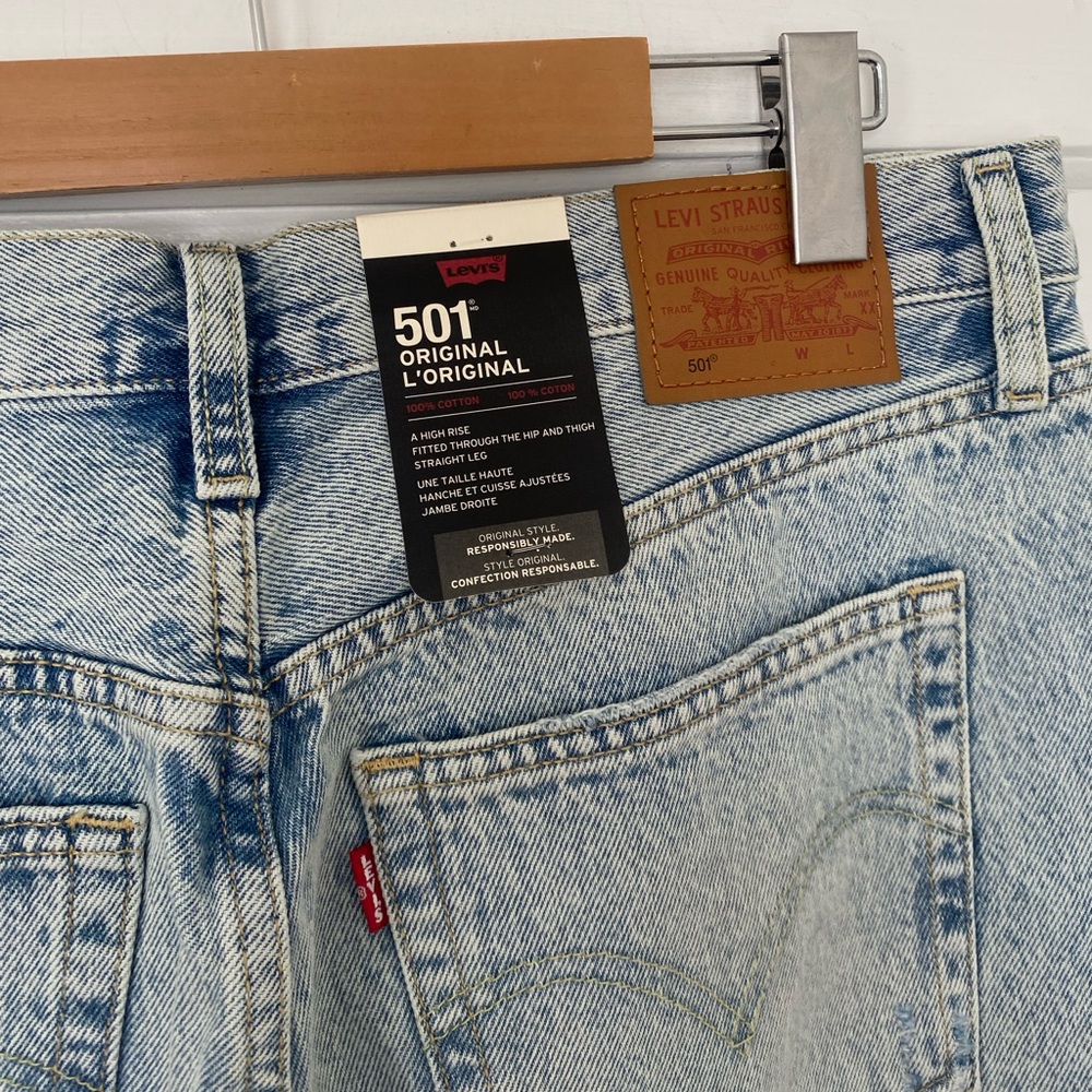Levi’s 501 Original straight leg distressed jeans - Picture 5 of 11